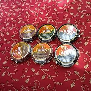 Brand New!6pc Shoe Polish Lot 3blk 2brwn 1cordovan